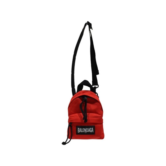Balenciaga Black Crossbody Red Backpack Nylon bag - Picture 1 of 9
